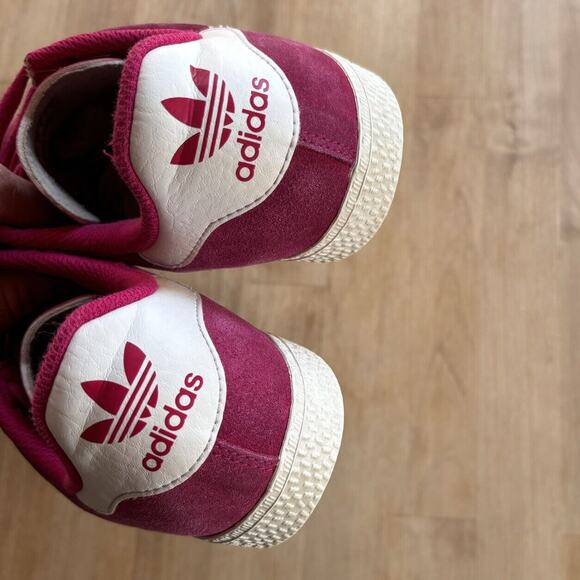 Adidas Originals Gazelle Classic College Red Maroon White Shoes wm 7.5 Youth 5.5 - Picture 7 of 9